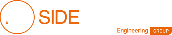 Logo for SIDETRACKER with ST inside an orange circle, SIDE in orange text, TRACKER in white text, and part of Penny Engineering GROUP below in white and orange. 